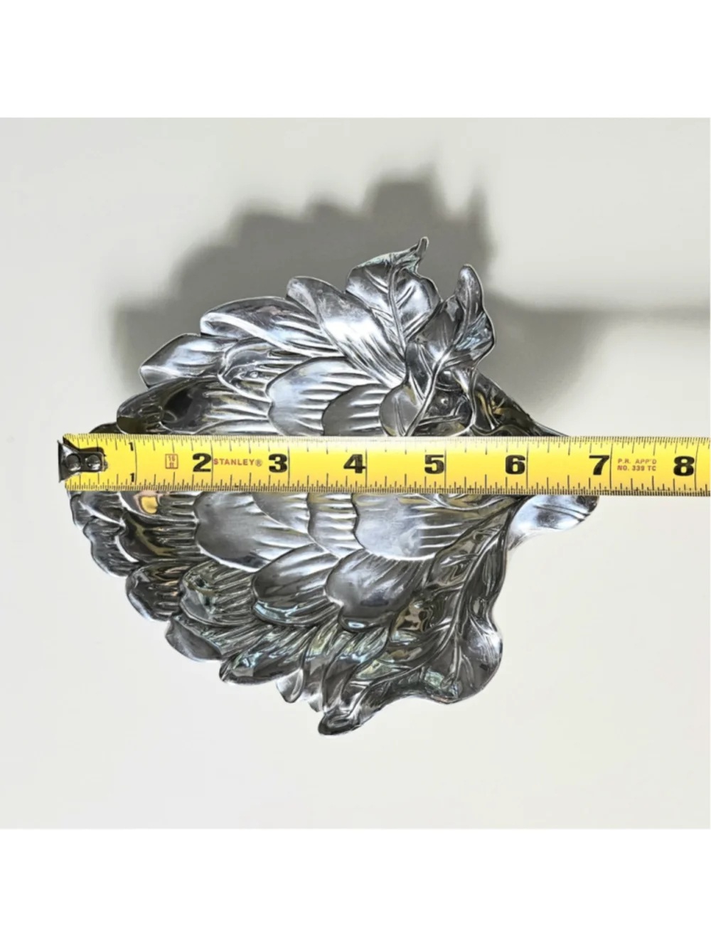 Vintage Fitz and Floyd Metal Artichoke Shaped Serving Dish Bowl Trinket Tray 7